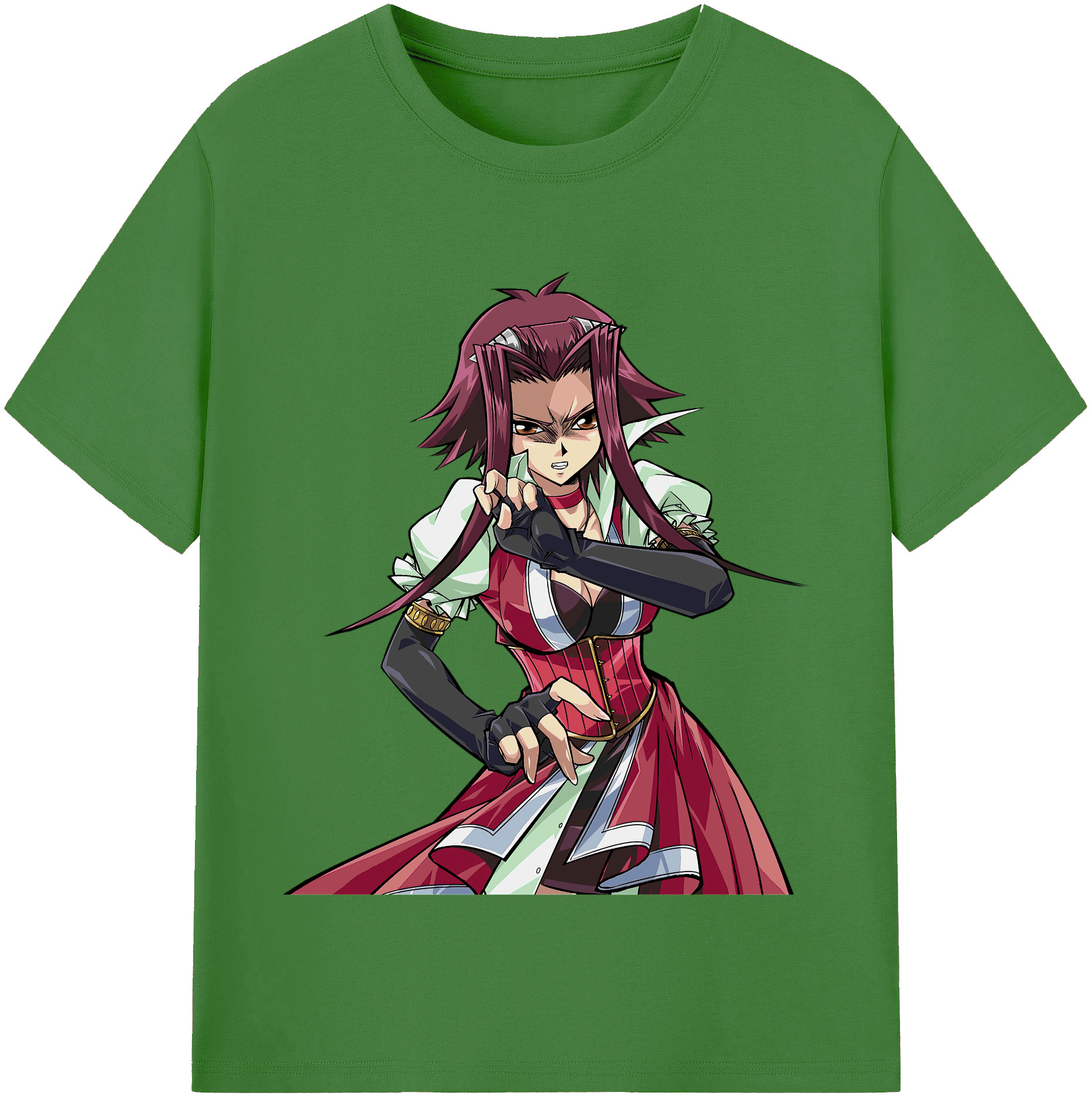 （画像用） 遊☆戯☆王 Yu-Gi-Oh! レディースカジュアルプリントTシャツ（綿100％）